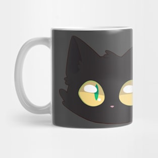 Cute Black Cat Face Mug